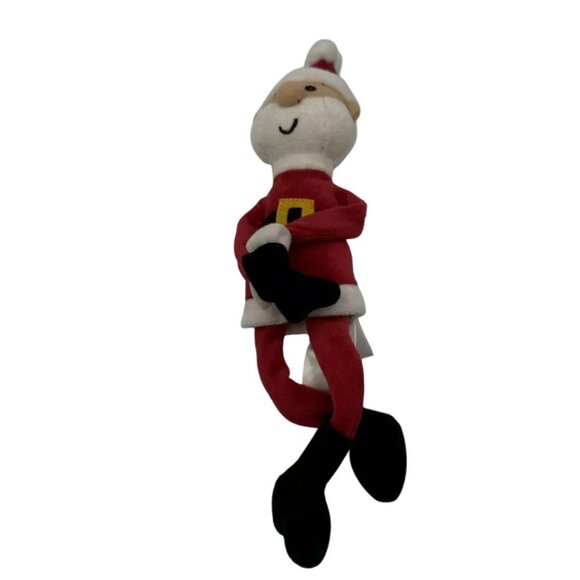 Hallmark Santa Plush Toy Multicolored Polyester Fiber Sitting Stuffed Holiday De - Picture 7 of 8